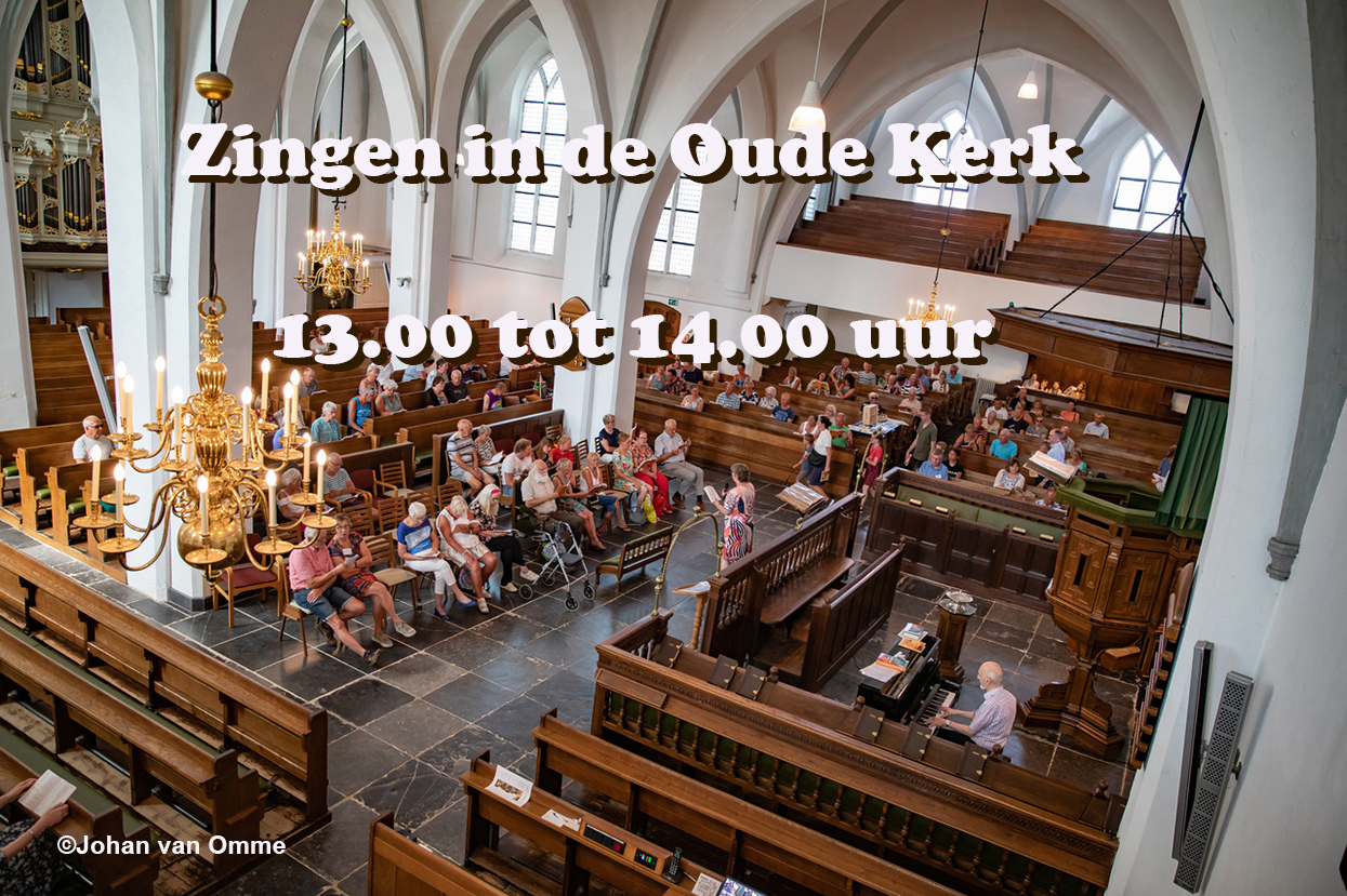 Zanguurtje in de Oude Kerk tijdens de Oud Veluwse Markt in Barneveld - Foto: ©Johan van Omme