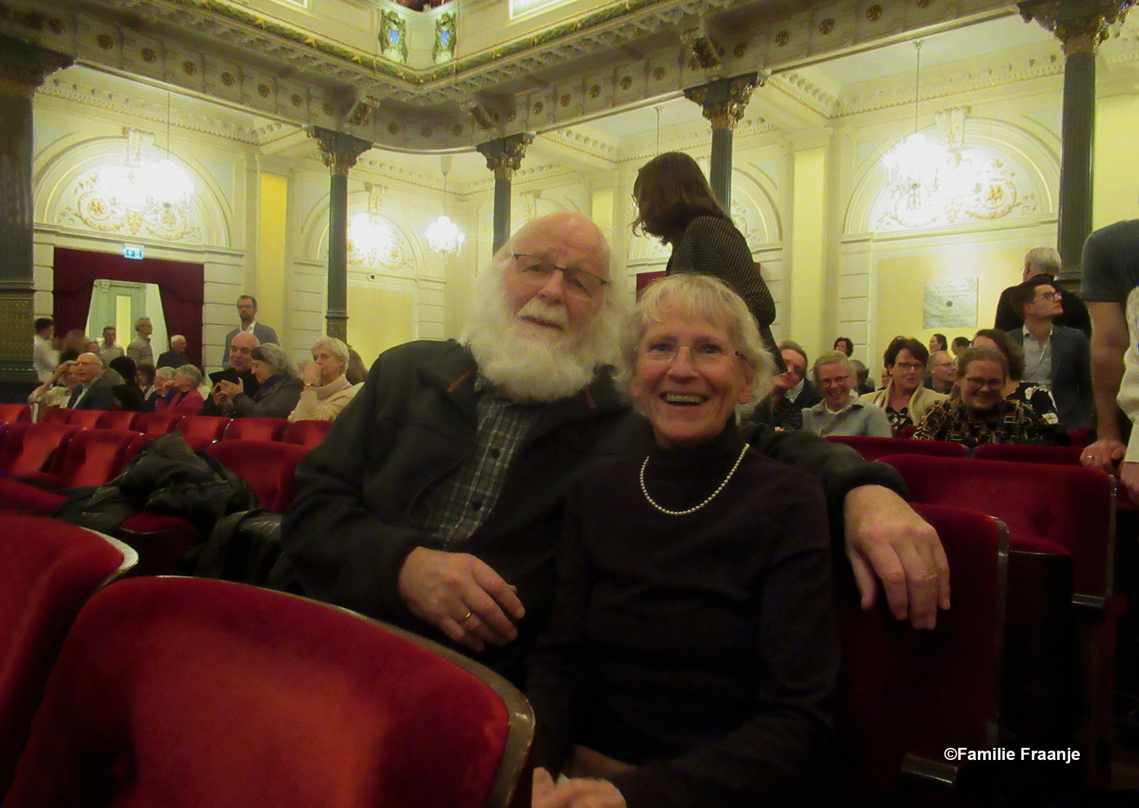 Een blij en dankbaar duo in de historische Concertzaal te Amsterdam – Foto: ©Familie Fraanje